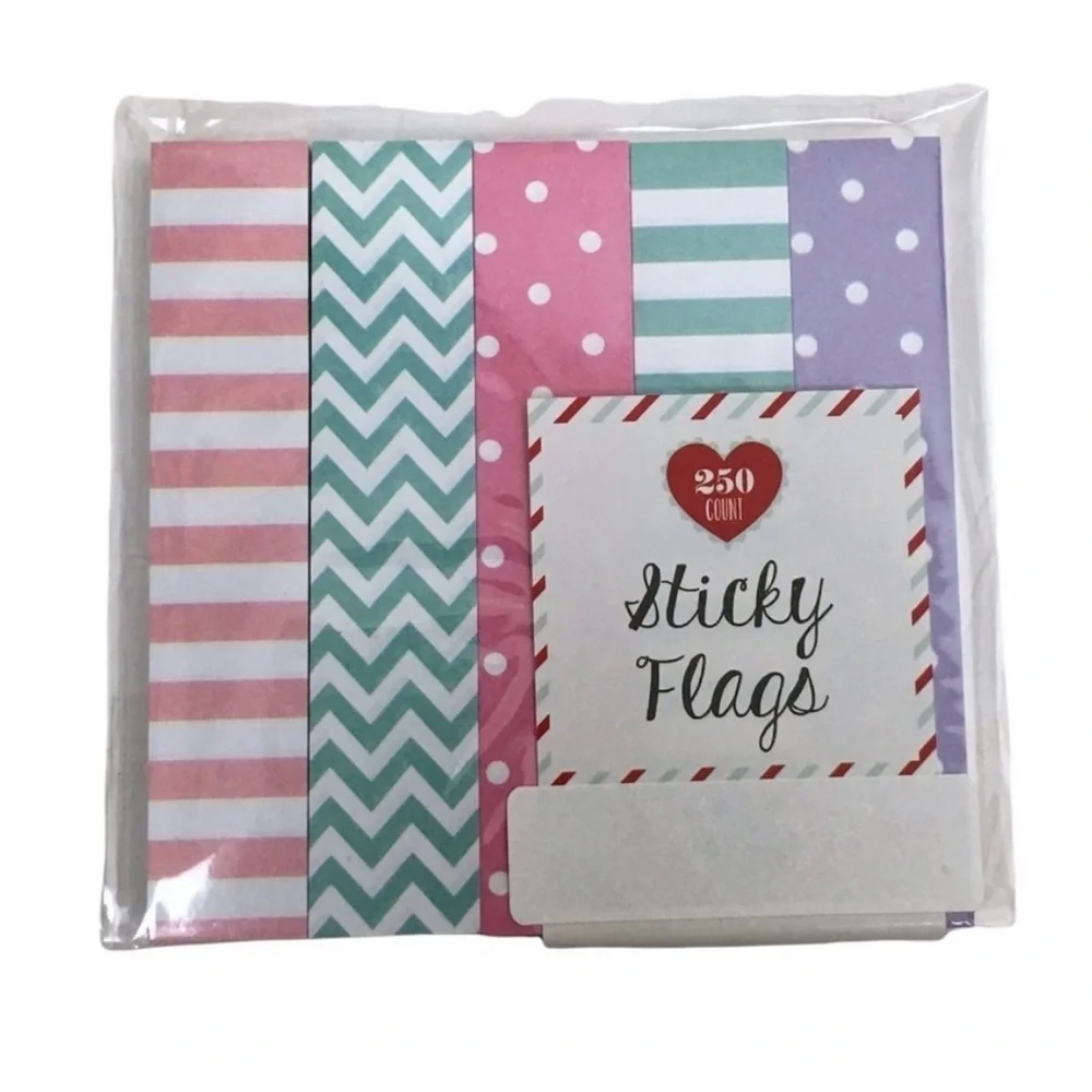 Valentine’s Easter Stripes Chevron Planner Stationery Journaling Page Flags Set